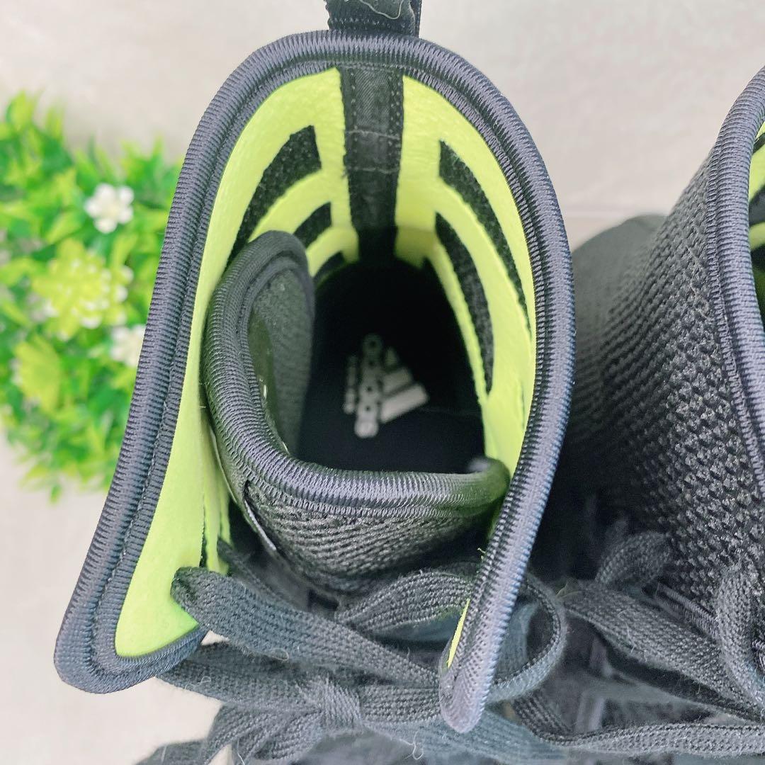 極美品 アディダス ボクシングシューズ ハイカットメッシュ ブラック 26.5