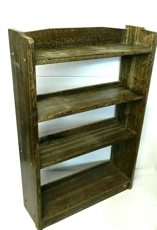 昭和レトロ アンティーク】本棚 ブックシェルフ 四段