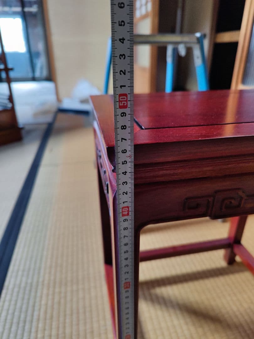 ヴィンテージ 中国 ネストテーブル 唐木 中国ヴィンテージ 2連ネスト