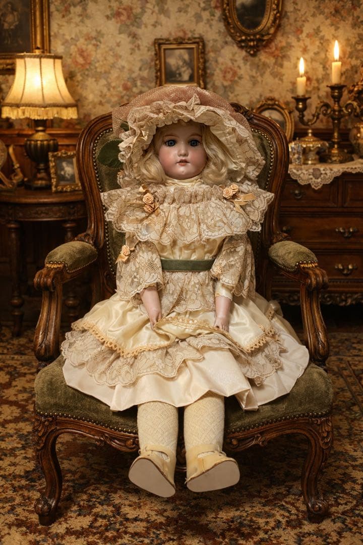 アンティーク ビスクドール Floradora フロラドラ レザーボディ - メルカリ