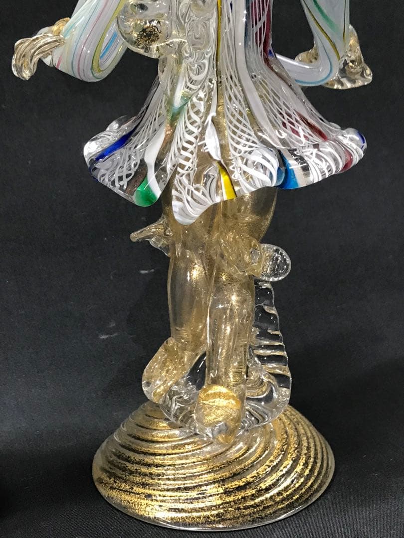 現状品】ムラーノガラス ? ベネチアンガラス ? 置物 カサノバ 恋人