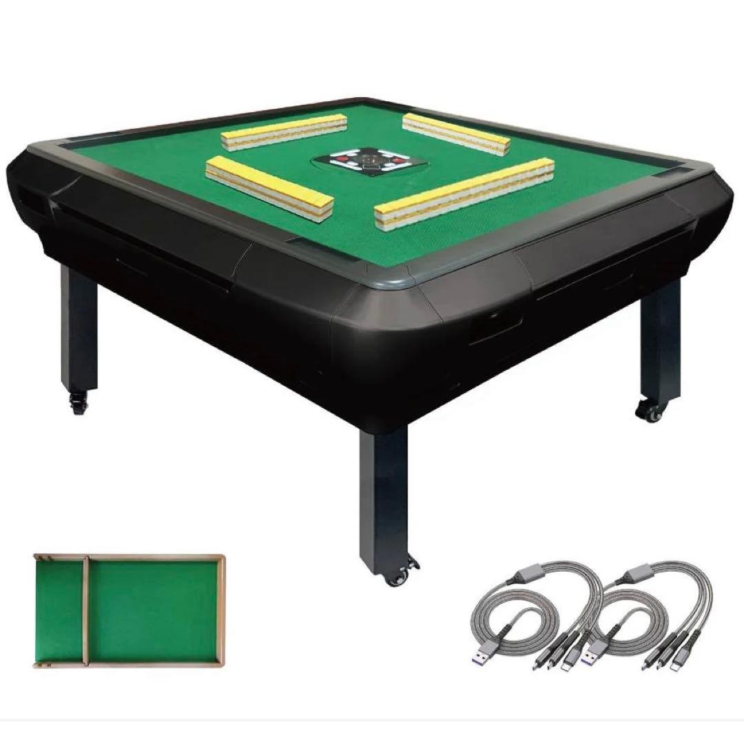 2146全自動座卓 33マット ブラック90✖︎90✖︎48 USB充電ケーブル