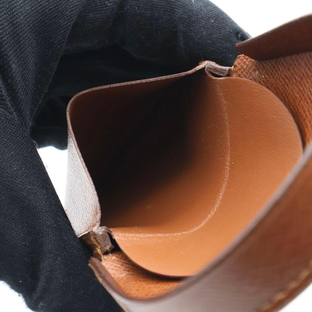 【極美品】ルイヴィトン　ポルトモネキュベット　モノグラム　ケース　茶色