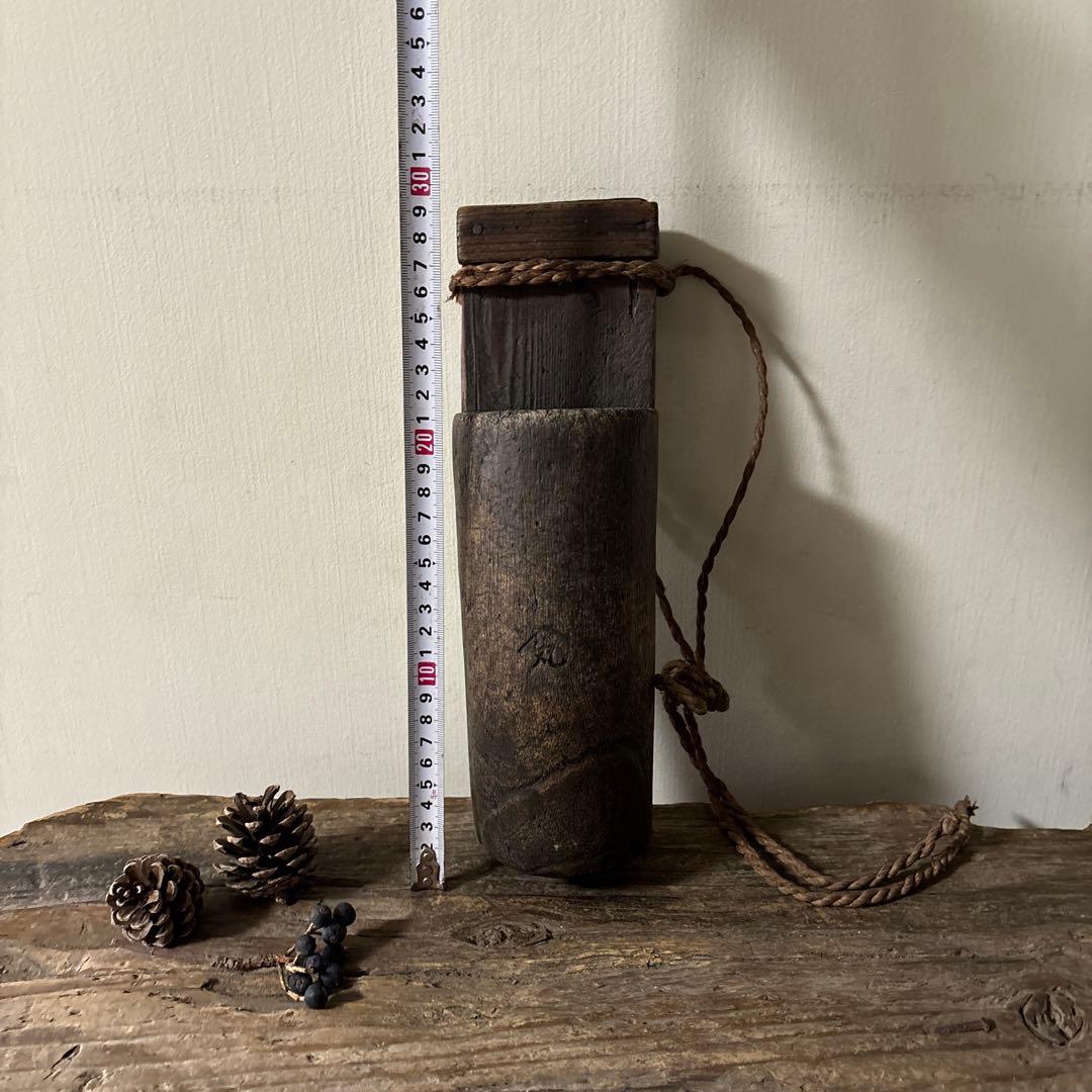 素朴な味の鉈入れ　花器　掛け花　古民芸　古民家 検:白洲正子　一二三美術　李朝