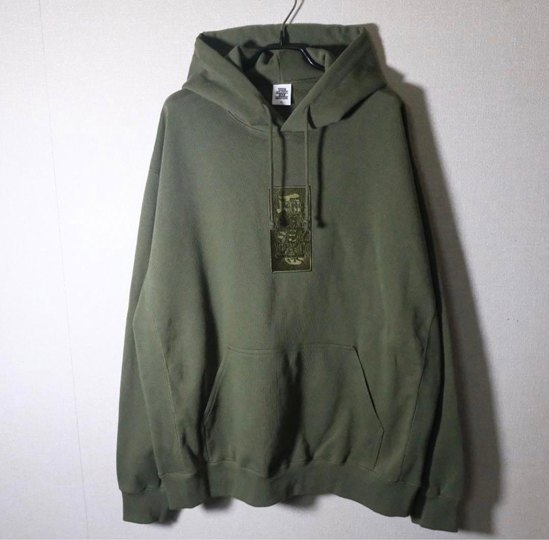 BLACK EYE PATCH 取扱注意 刺繍 パーカー  OLIVE XL