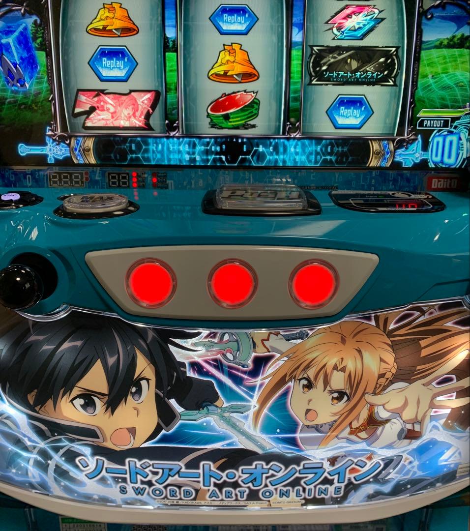 パチスロ 大都 実機 ソードアートオンライン＋スマスロユニット付