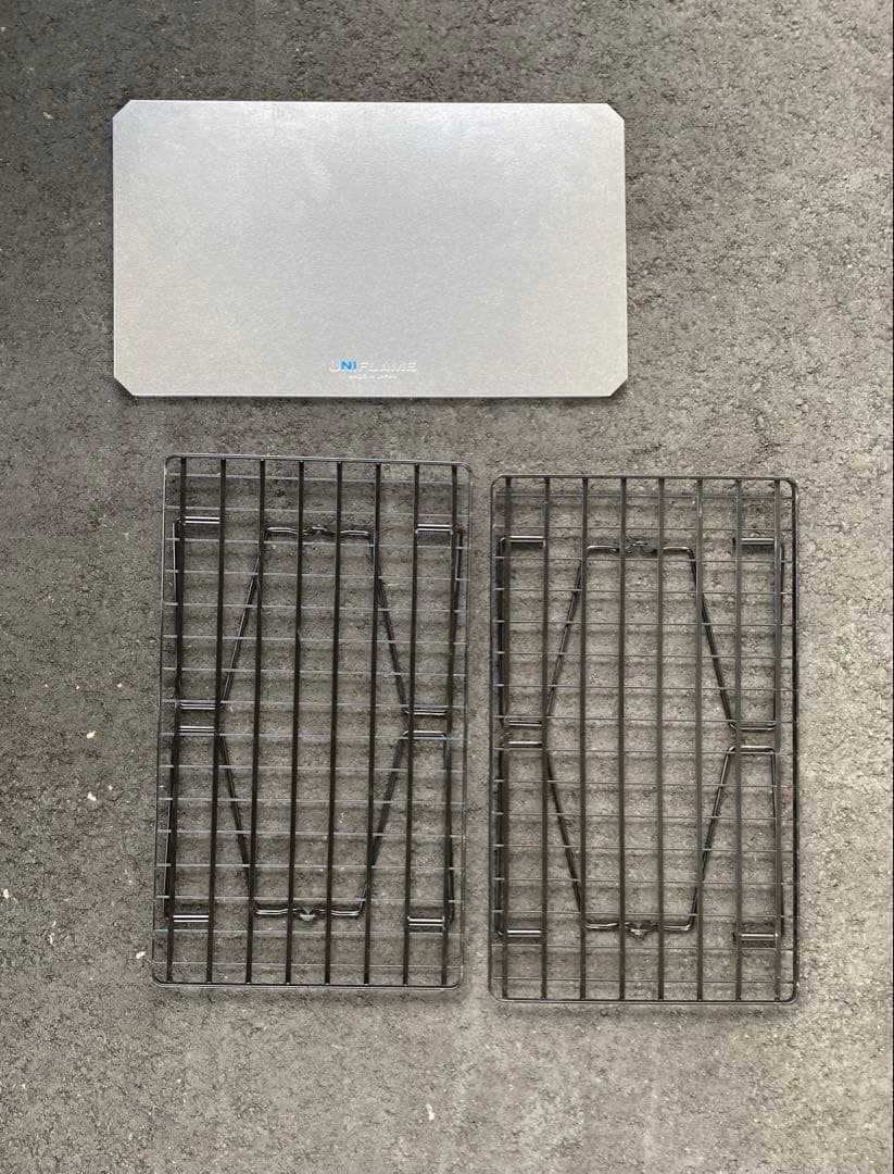 ユニフレーム フィールドラック2枚 ステンレス天板1枚セット