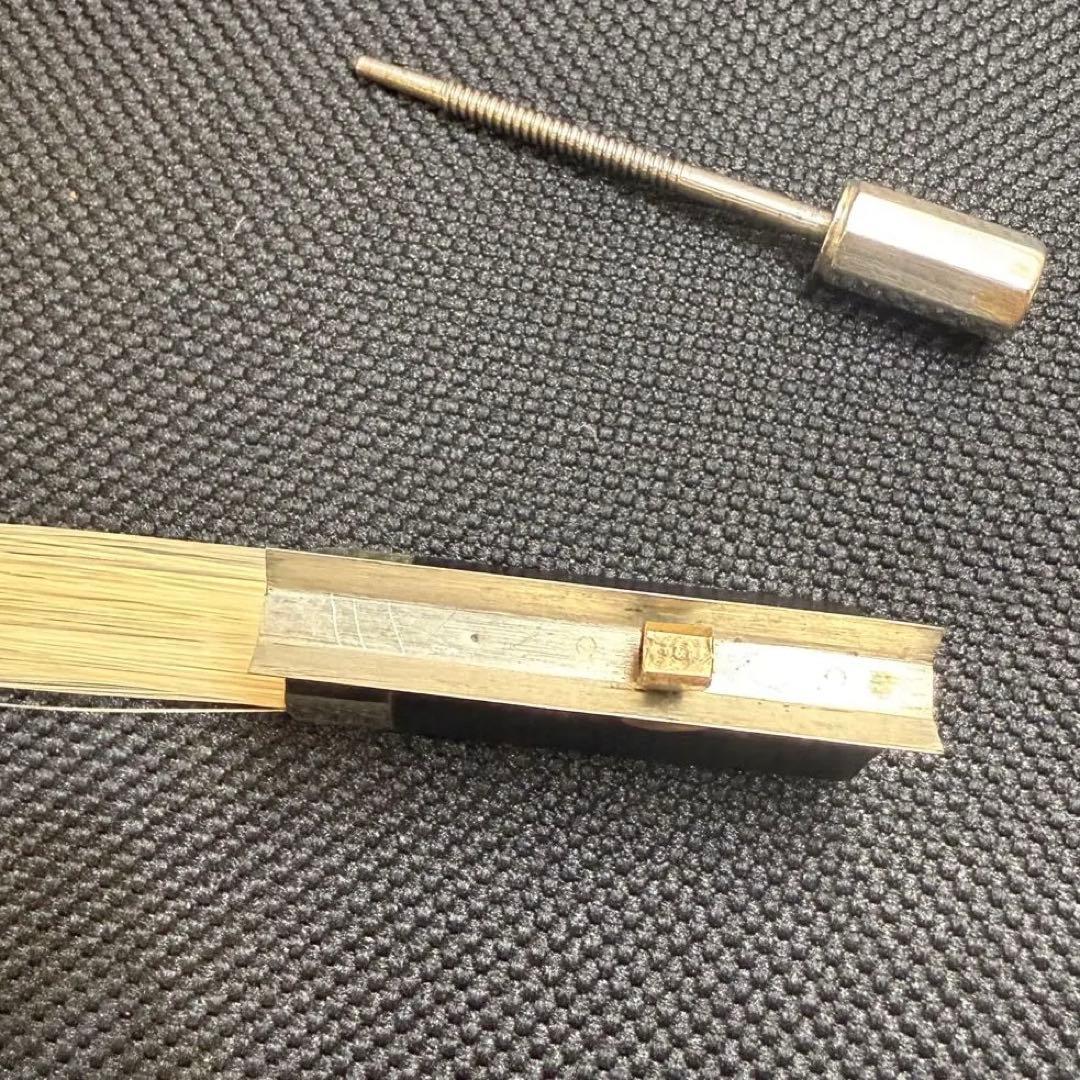 整備品】オールド バイオリン 弓 4/4 フェルナンブコ 刻印無