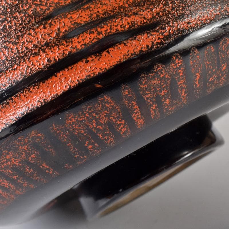 輪島塗　塗師　川岸充雅作　輪島本乾漆造り　御茶椀　共布共箱　U　R8375