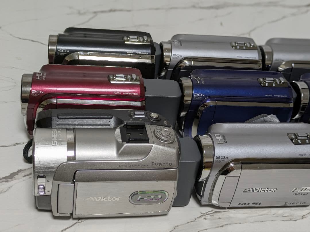 【動作品】Victor　GZシリーズ　HDD内蔵モデル　9台　激安まとめ売り