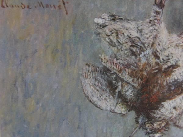 クロード・モネ、「FAISANS, BECASSES ET PERD」