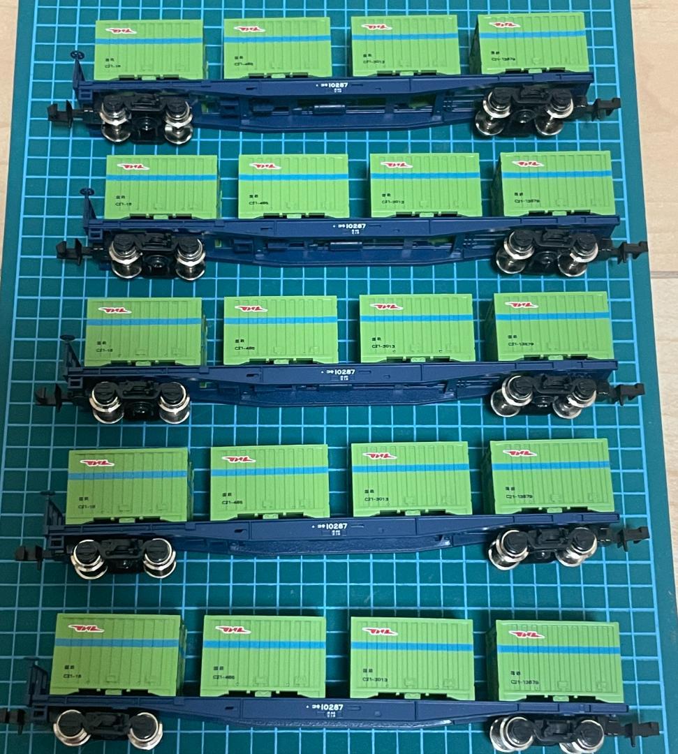 TOMIX コキ10000系×12両 ＋ 国鉄コンテナ各種