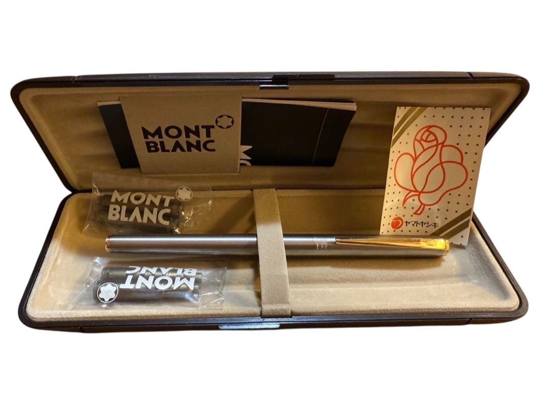 モンブラン 万年筆 585（14K）箱・説明書・予備インク付き】