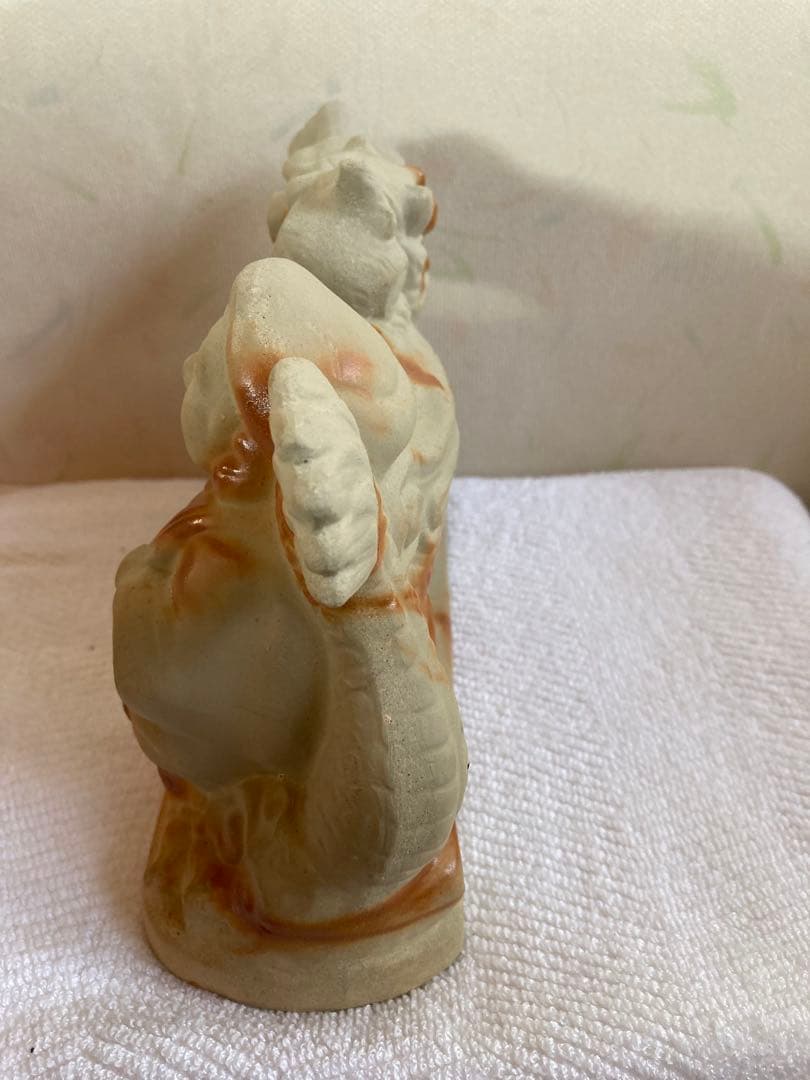 備前焼　龍と大黒天