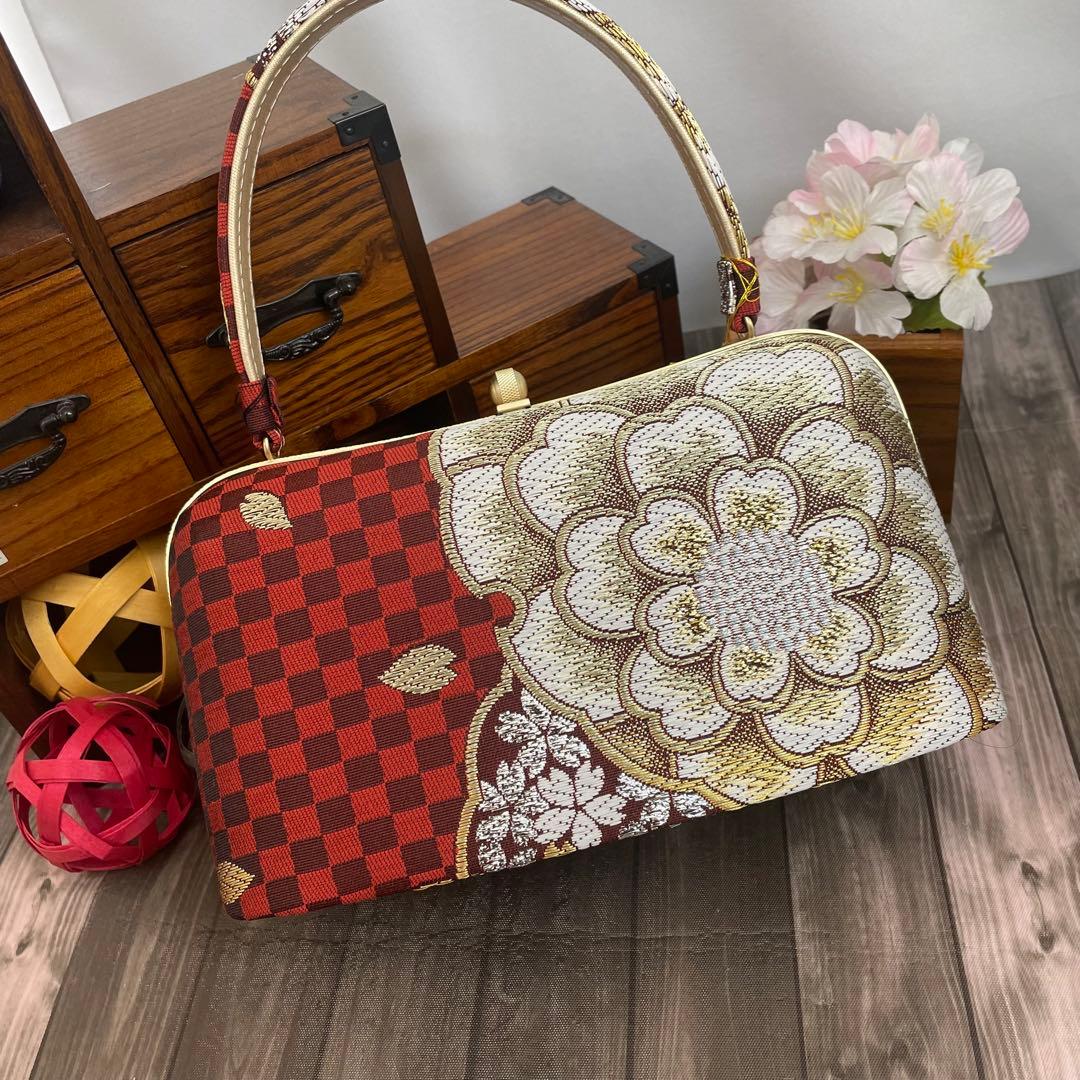 そ✨2007振袖などに✨西陣織 草履バッグ Lサイズ 少々訳あり新品