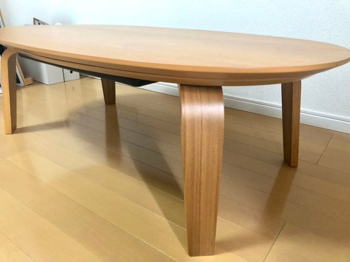無印良品 楕円こたつ ローテーブル (コタツ用ケーブル付) 割引 無印