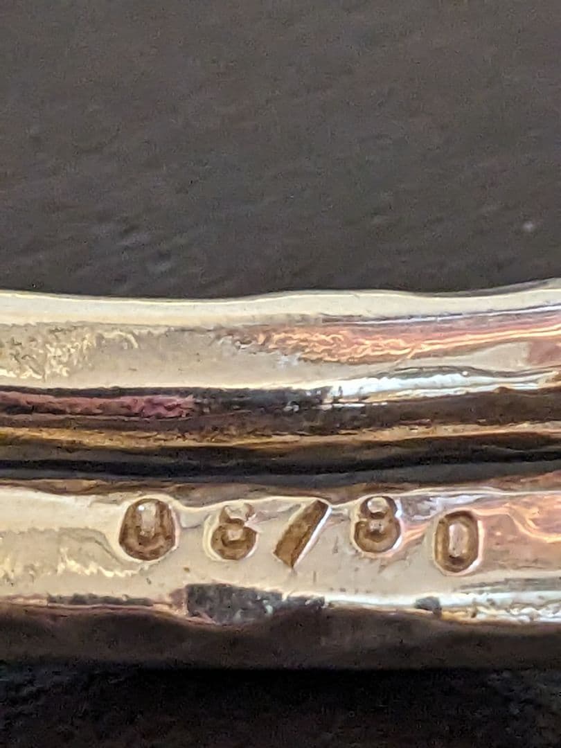 市松 シルバーバングル ダブルスタイル