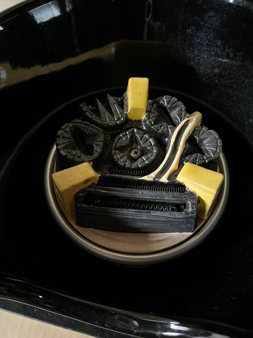 千筋 富士 尾垂釜 畠 春斎 共箱付き 野々田式風炉型電熱器