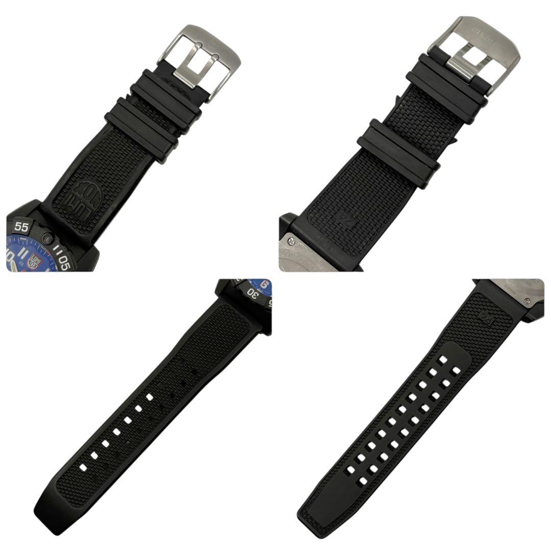 【美品】 ルミノックス 3500 腕時計 ブラック ブルー文字盤 デイト 稼働