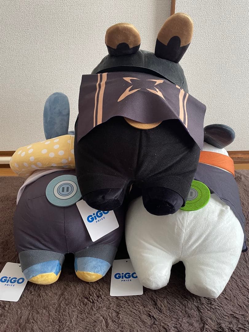 GIGO限定 ゼンゼロ ボンプ 寝そべりぬいぐるみ 3種 コンプセット