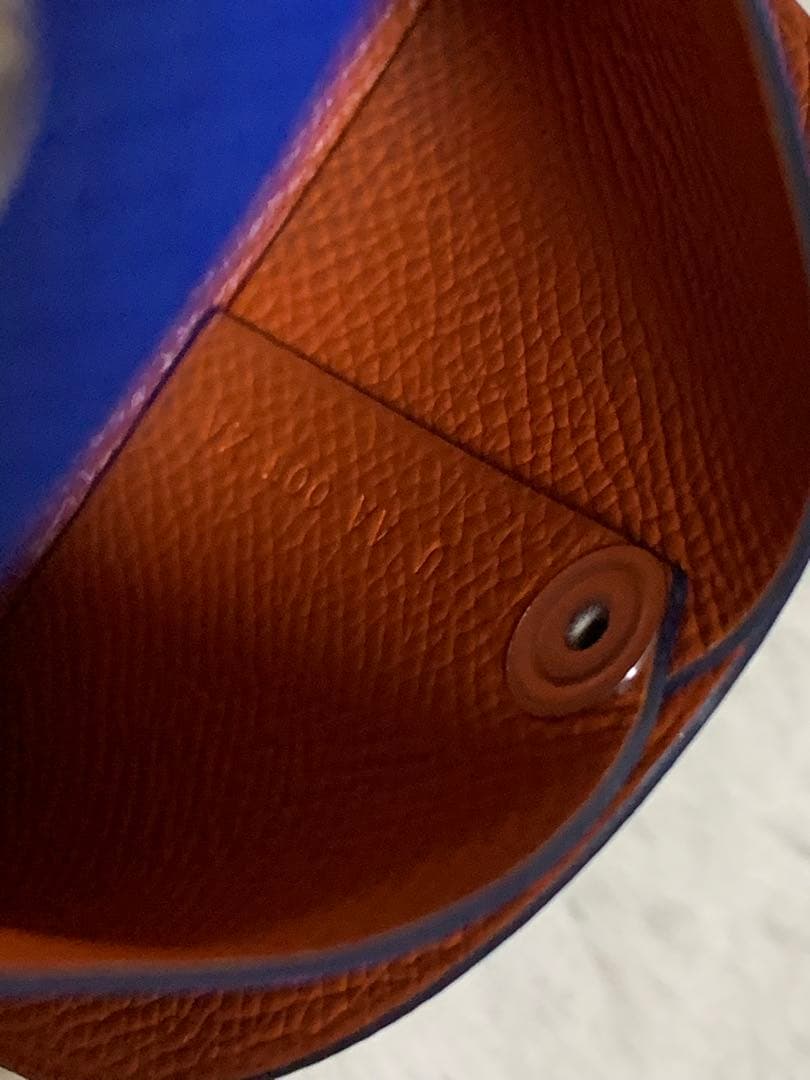 HERMES エルメス バスティア ケース バイカラー U刻印