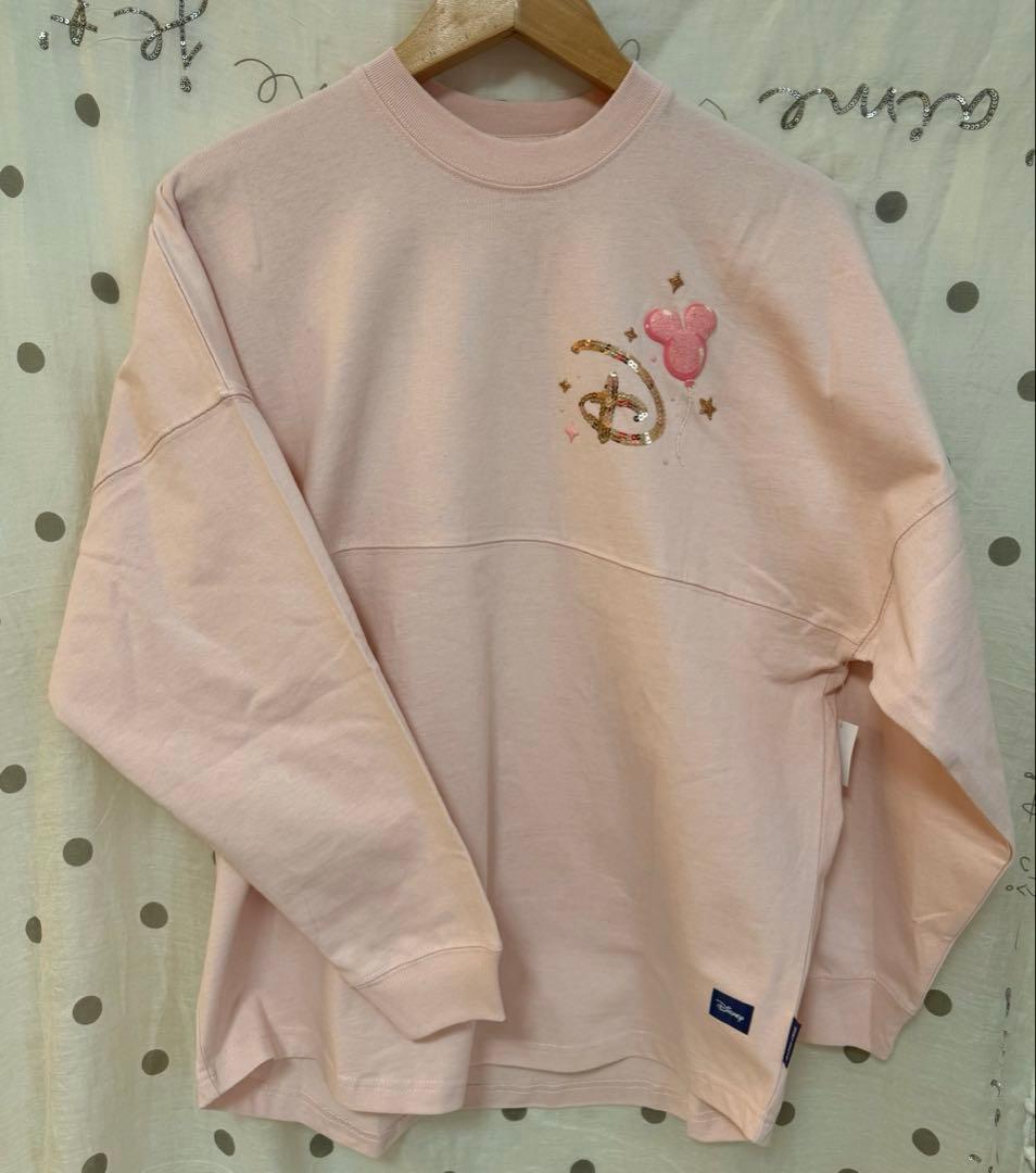 香港ディズニー 新作 スピリットジャージ スパンコール ピンク スピジャー 長袖