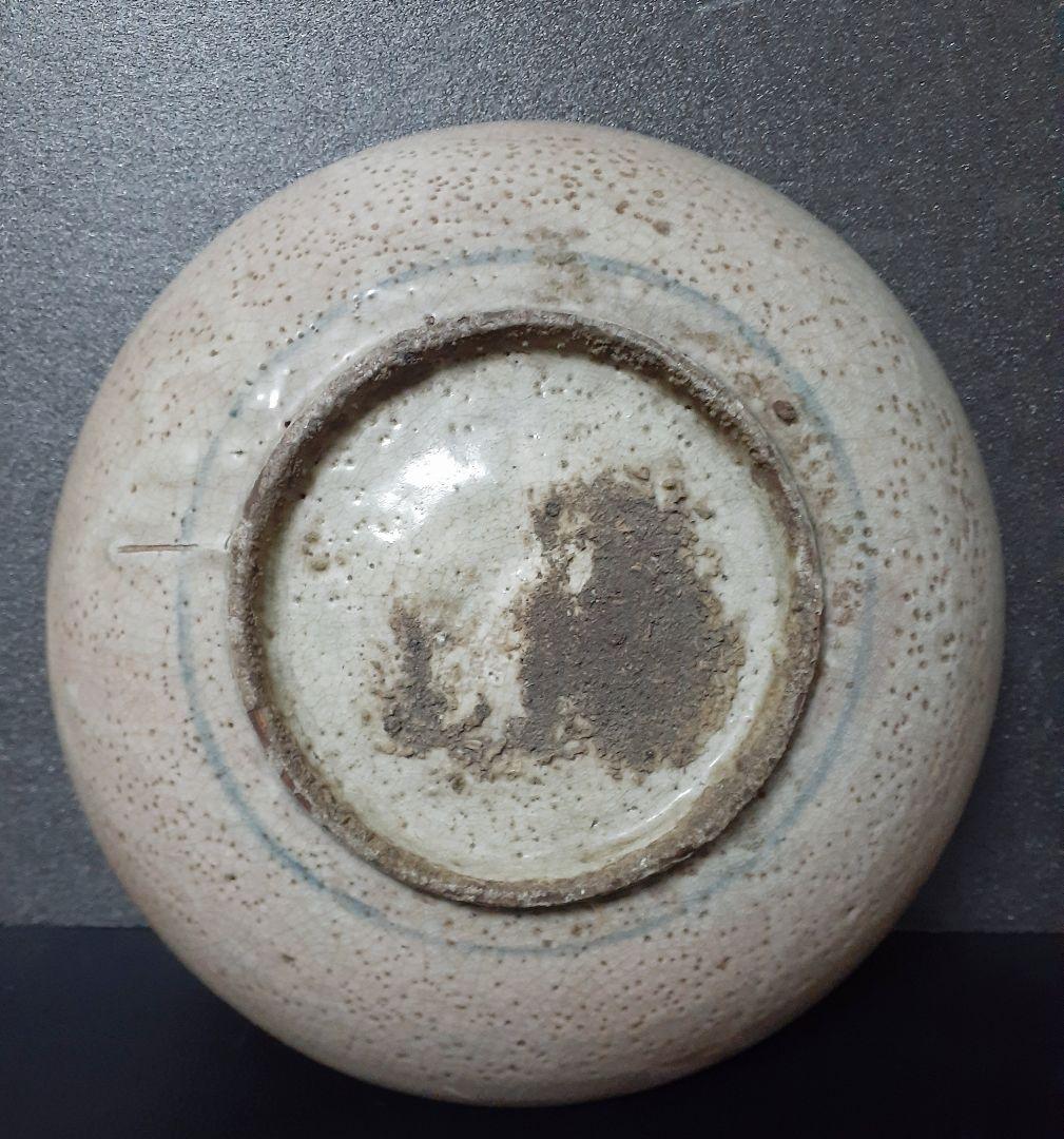 17世紀 中国古陶磁器 明朝期 青華 古染付 花文 砂高台 呉須皿 安南 宋