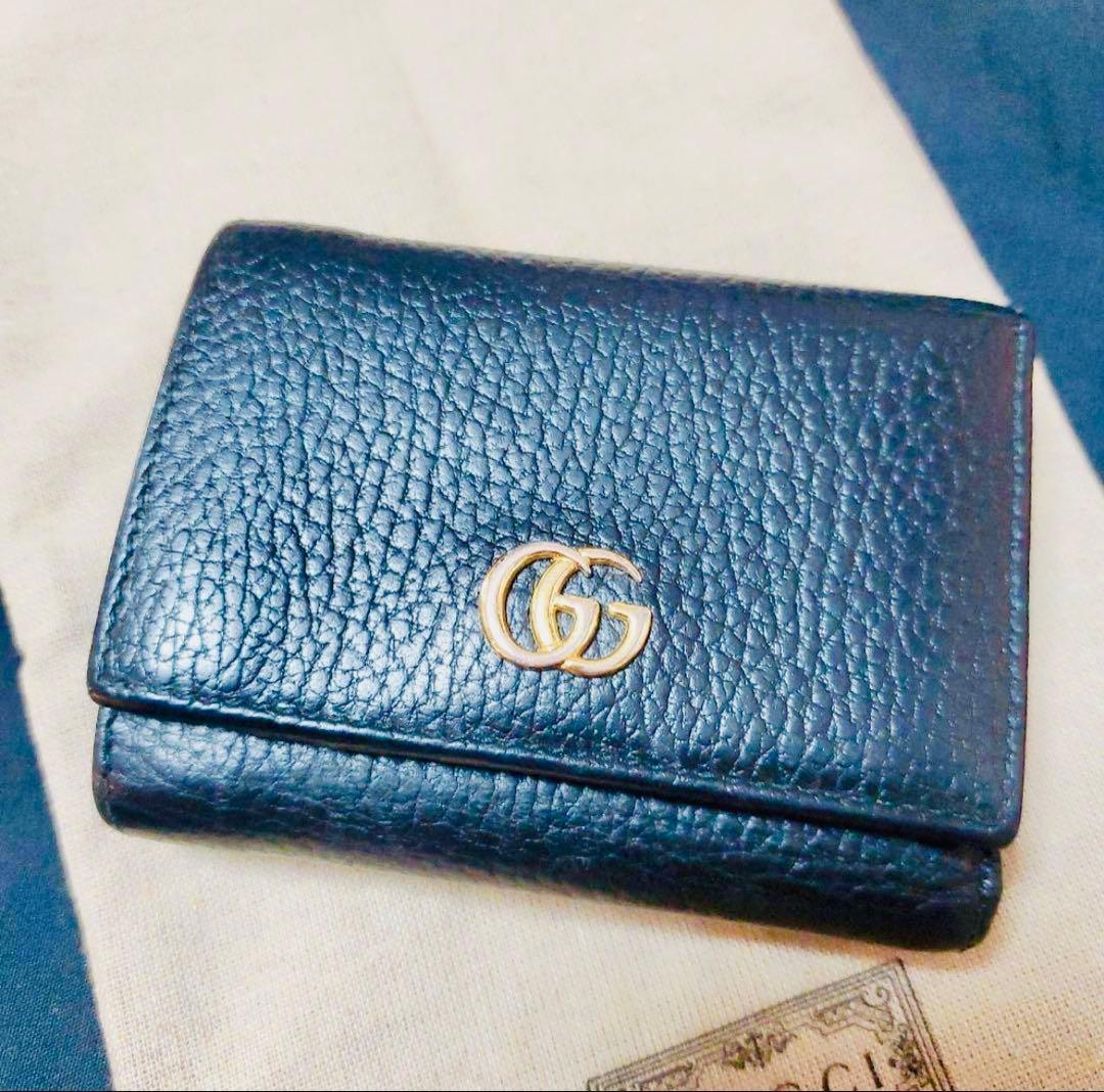 GUCCI 三つ折り財布 ブラック