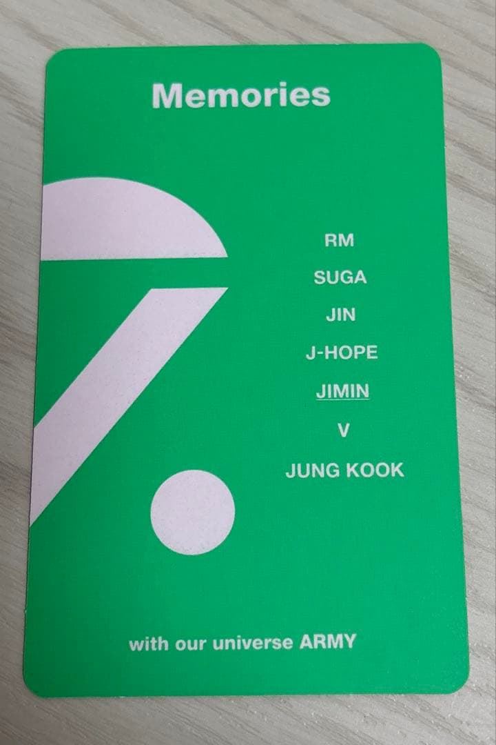 BTS memories 2020 Blu-ray 公式トレカ ジミン - メルカリ