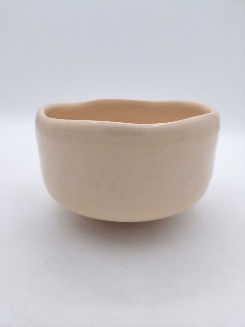 c664 茶碗 白楽 蛍火(闇光) 桂窯 伊東桂楽 木箱 茶道具 古物 2025