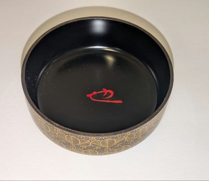 沈金桐』前志芸男輪島塗沈金桐 中棗茶道具茶器的々斉永田宗伴書付