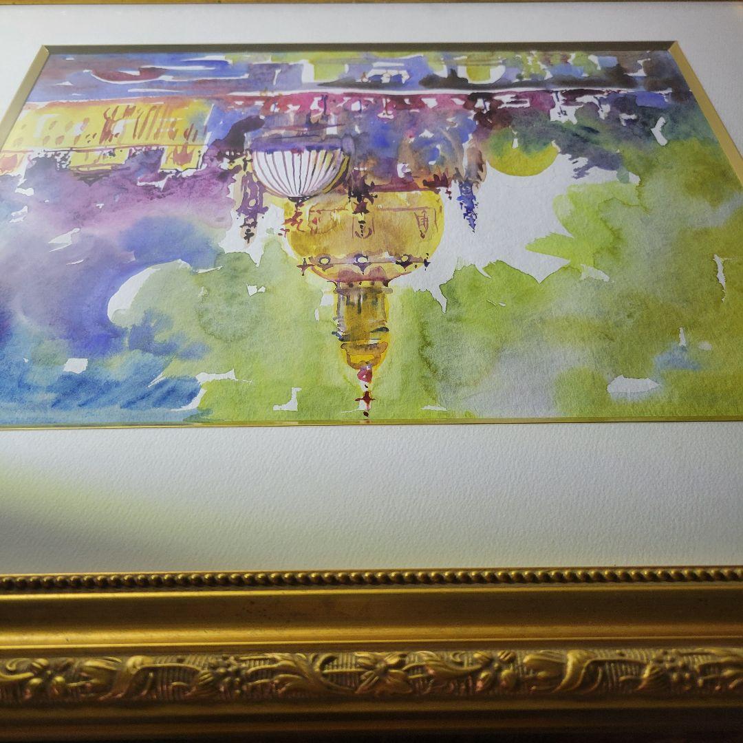 ベルナー(ハインツ・ヴェルナー)水彩画 3738 原画 直筆サイン 百貨店取扱