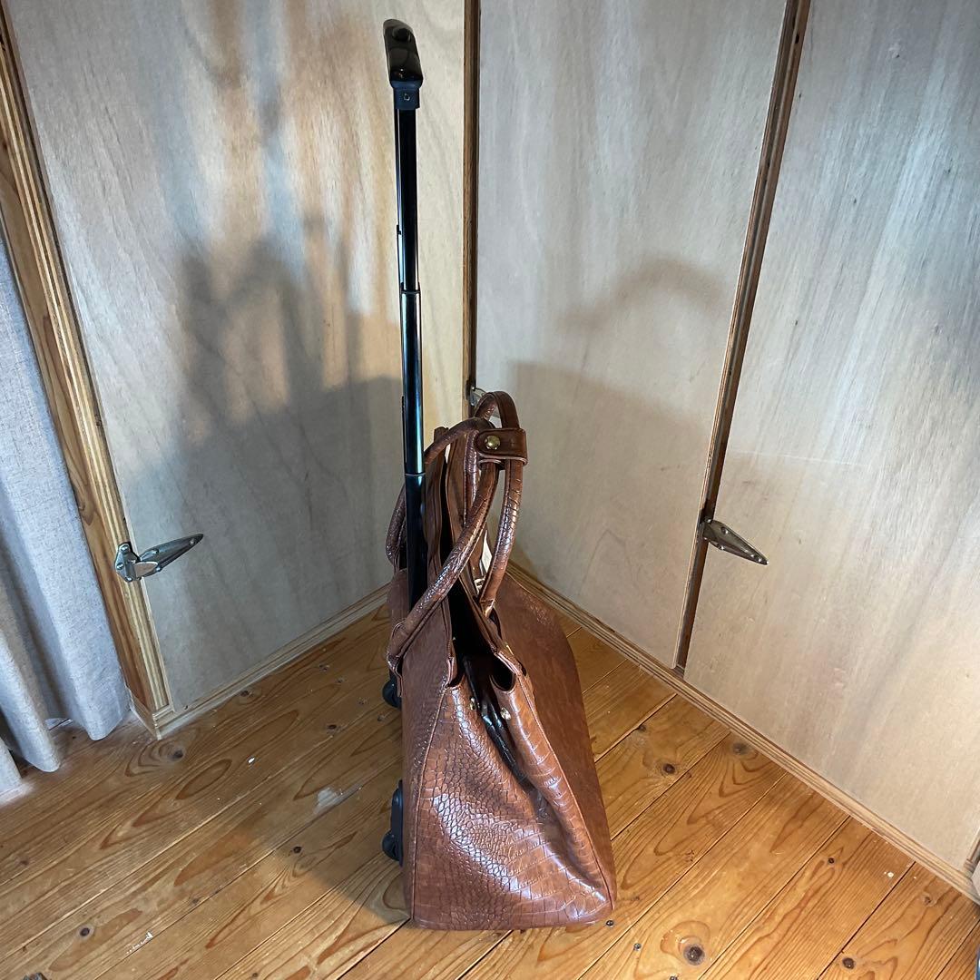 新品 未使用 COOCO クーコ キャリーカート キャリーバッグ クロコ 型