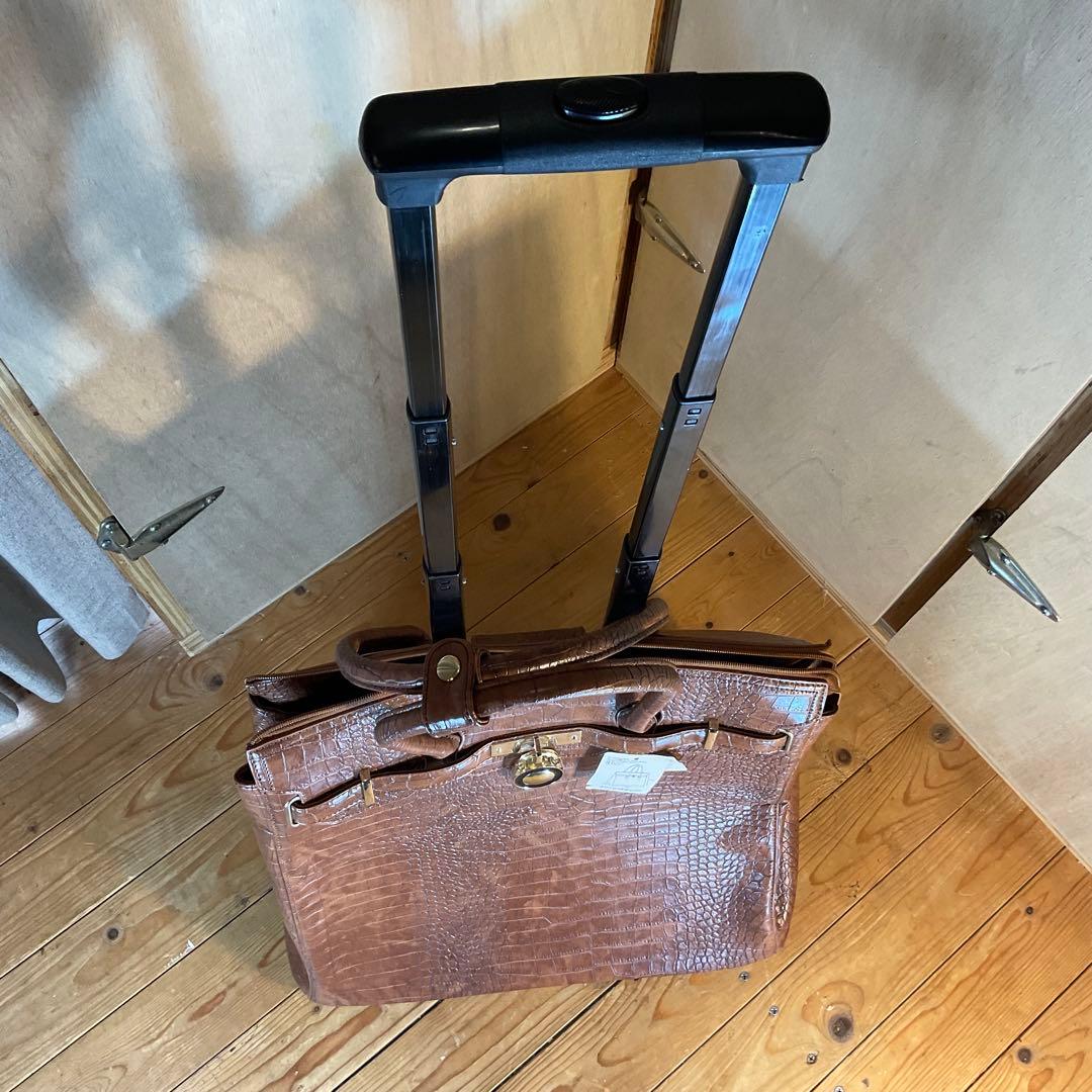 新品 未使用 COOCO クーコ キャリーカート キャリーバッグ クロコ 型