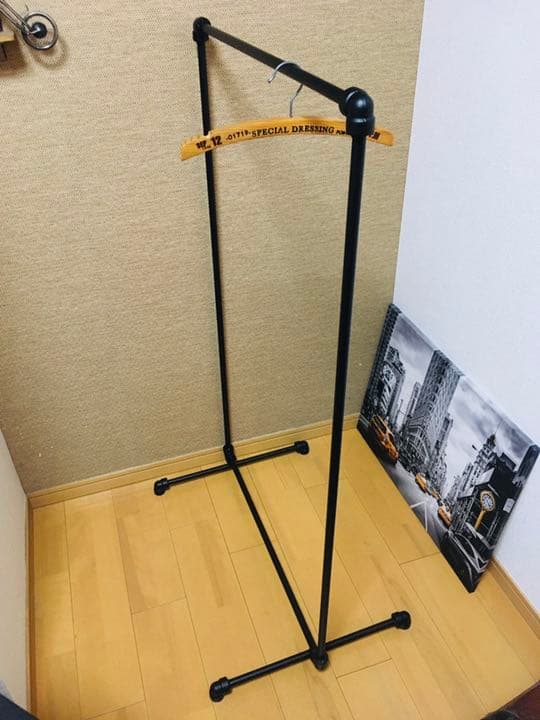 さ*ち様 2点 真鍮系ステンアイアン ハンガーラックコートスタンド