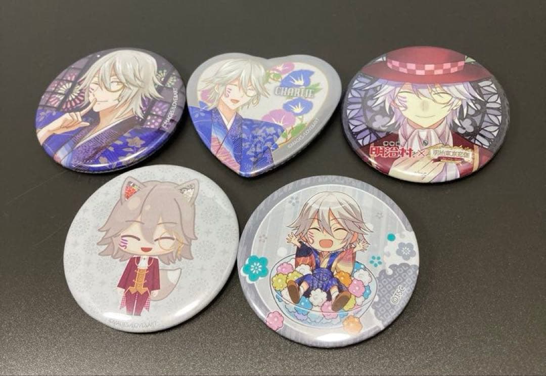明治東亰恋伽 めいこい 缶バッジ チャーリー 5種セット - メルカリ