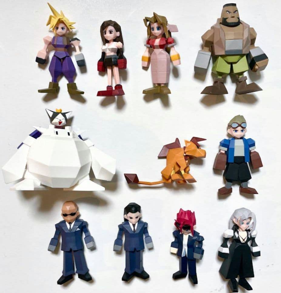 FF7 FF7R フィギュア 一番くじ G賞 ポリゴン ミニフィギュアセット FF7