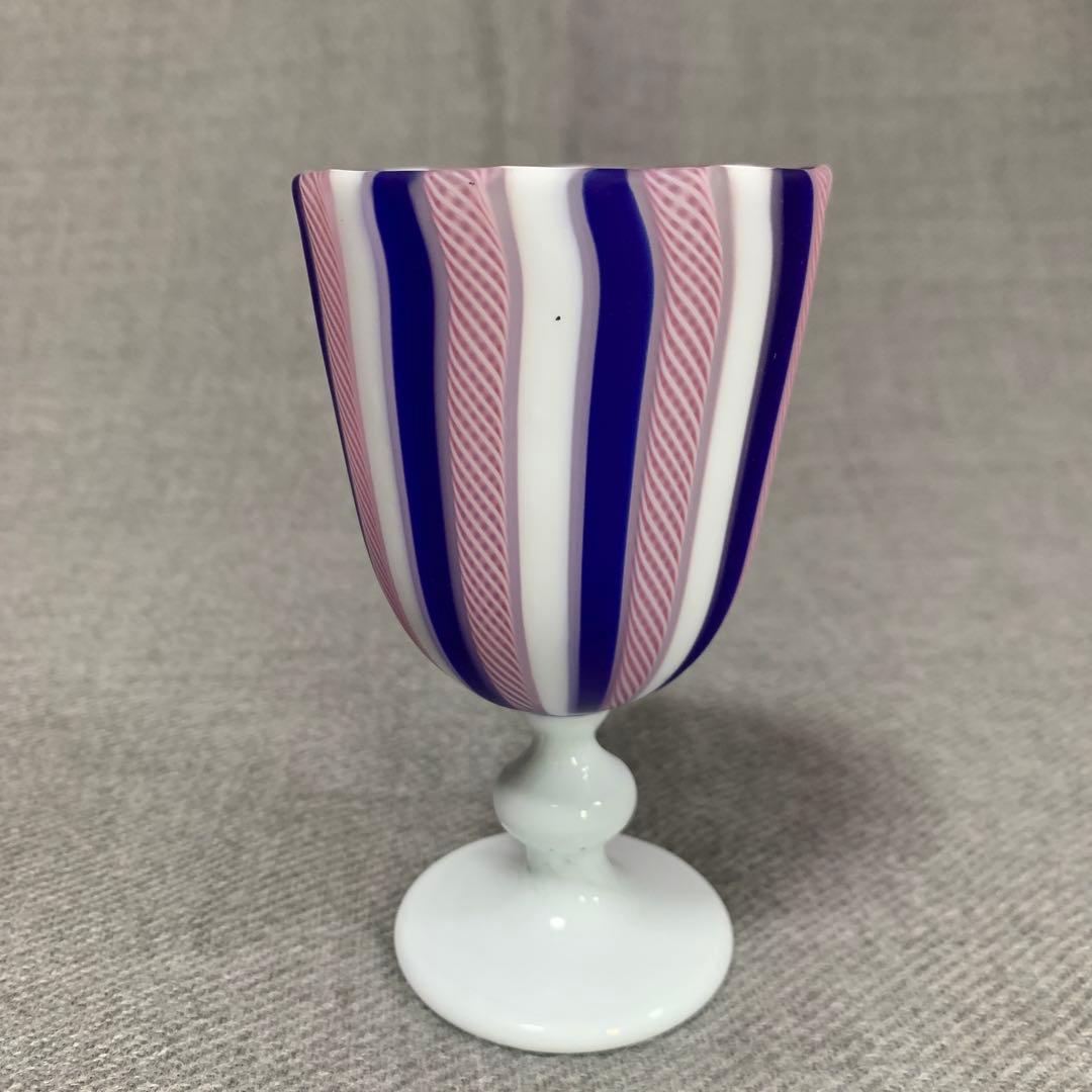 藤田喬平 手吹ワイングラス 値下げしました。 人間国宝、藤田喬平 手吹