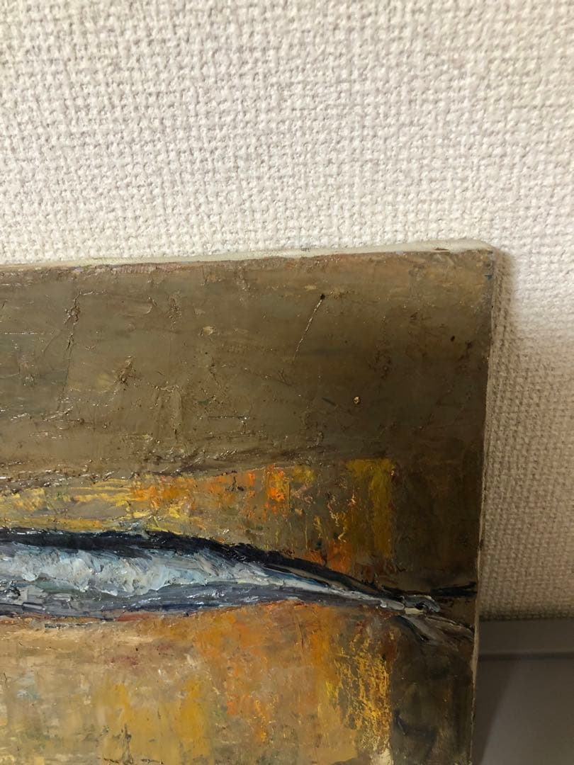 油絵（秋刀魚）さんま　Ｆ4