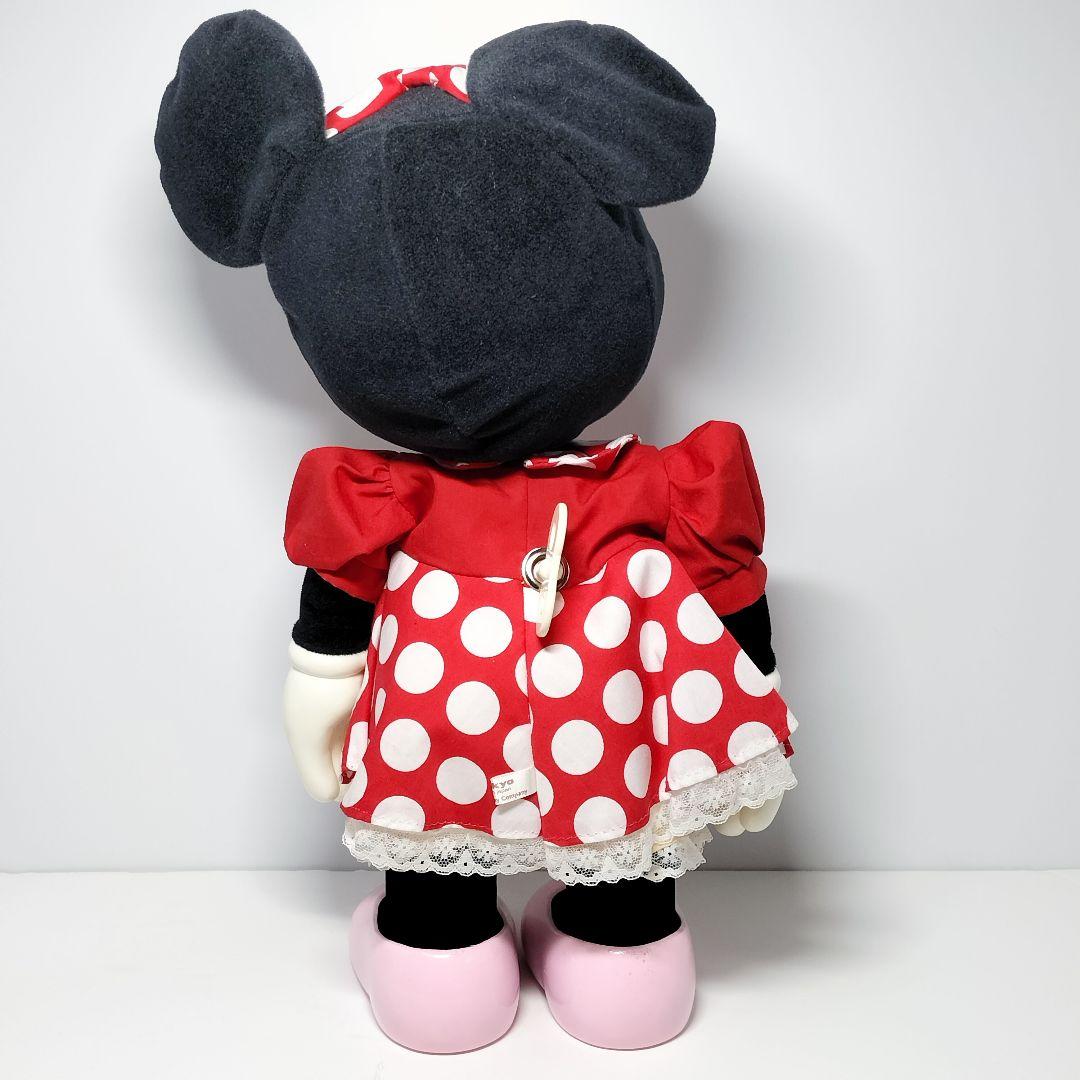 当時物 レア サンキョー ミニーマウス 首振り オルゴール 人形 ドール 特大