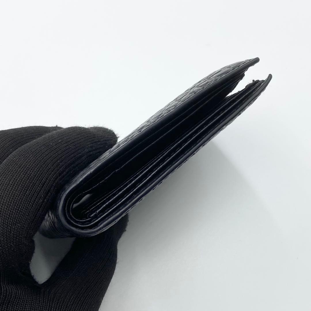 極美品　DISEL ディーゼル 1DR ワンダー　折り財布　レザー　ブラック