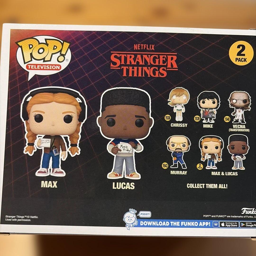 ストレンジャーシングス　マックス&ルーカス　フィギュア　POP TV