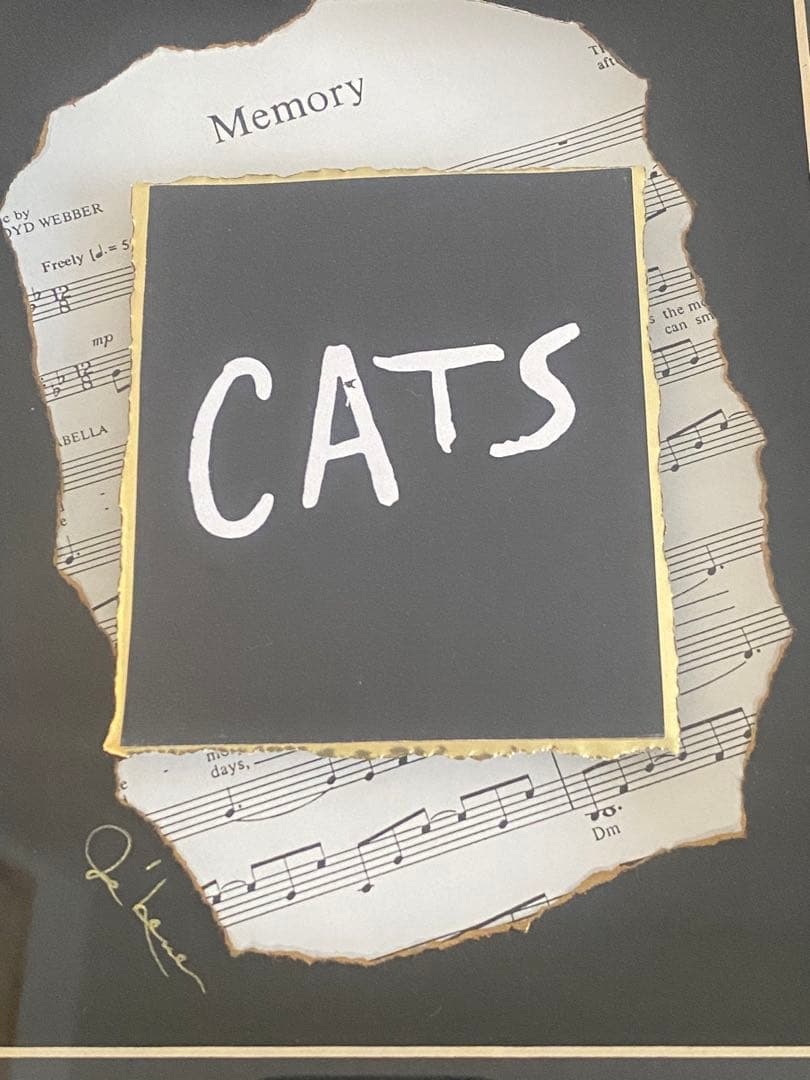 ☆Cats☆ NY ブロードウェイミュージカル　キャッツ　立体フレーム　レア品