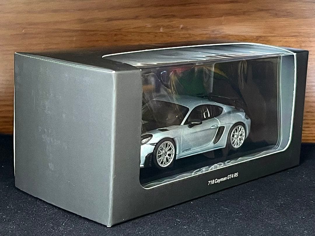 1/43 特注 ミニチャンプス ポルシェ 718 ケイマン GT4 RS ブルー