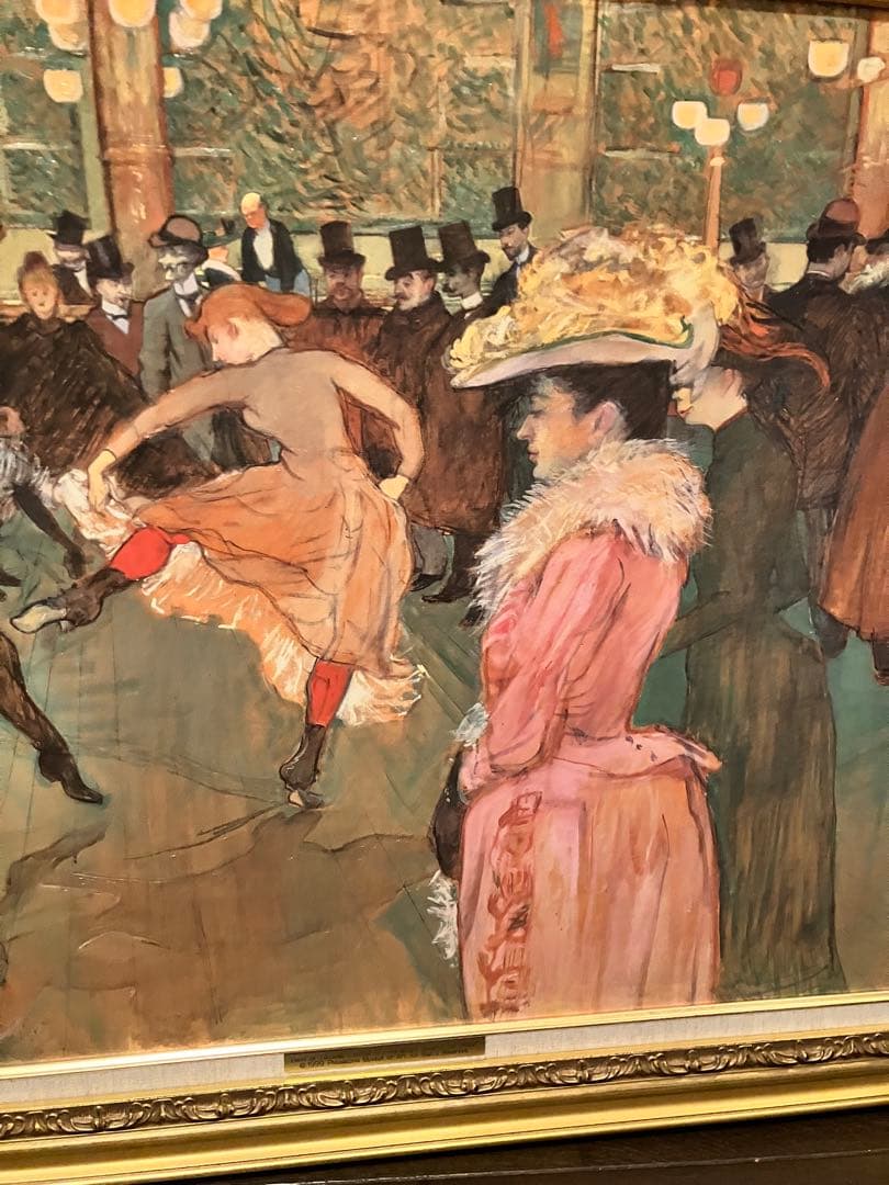 トゥルーズ＝ロートレック 油彩画「ムーラン・ルージュの踊り」