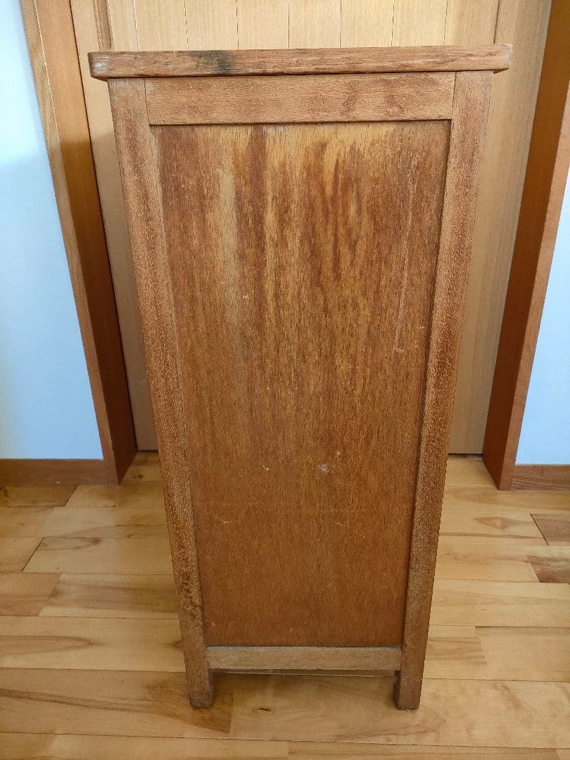 アンティーク サイドチェスト 袖机 書類棚 昭和レトロ アンティーク