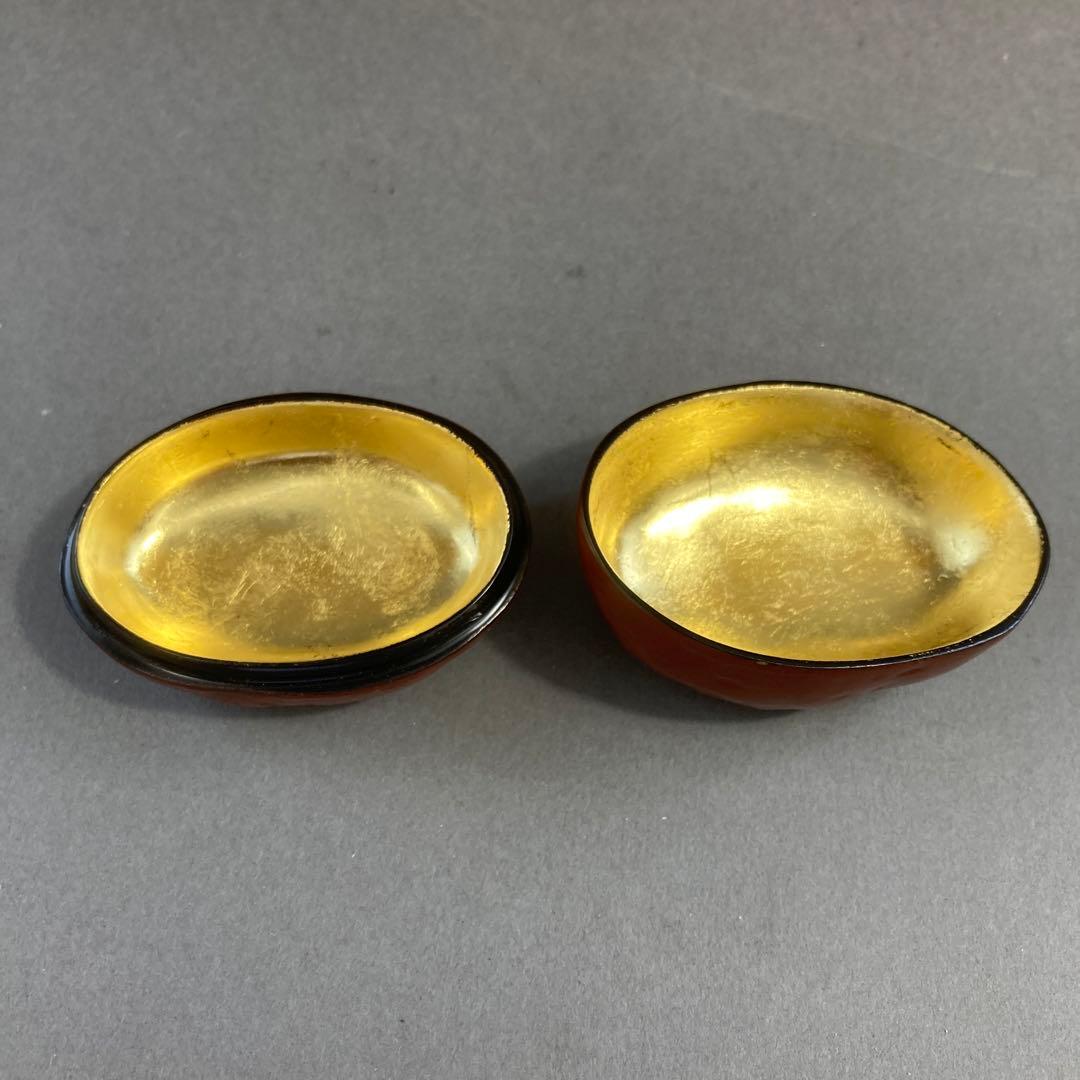 茶道具 乾漆 栗香合 畦地粒俵 造 内側全面金箔貼り 共箱 S73KGの通販は