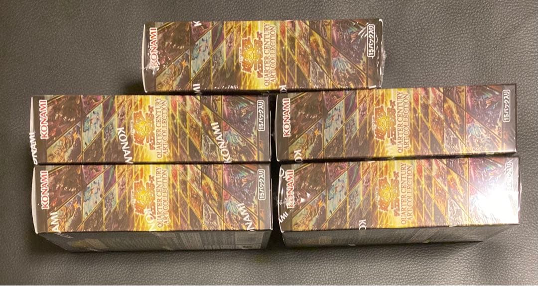 遊戯王OCG クォーターセンチュリーアートコレクション 5box シュリンク付き