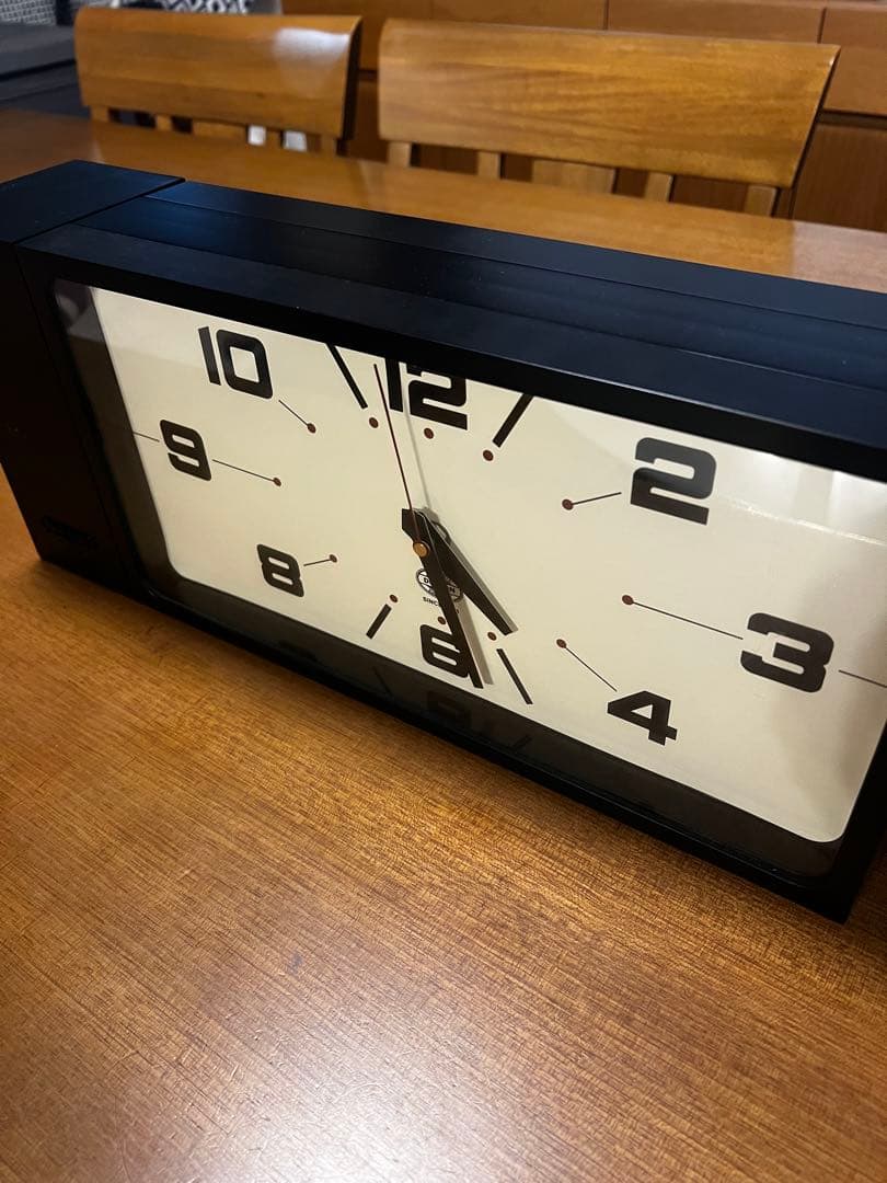 DULTON ダルトン ダブルフェイスクロック レクタングル 時計　黒