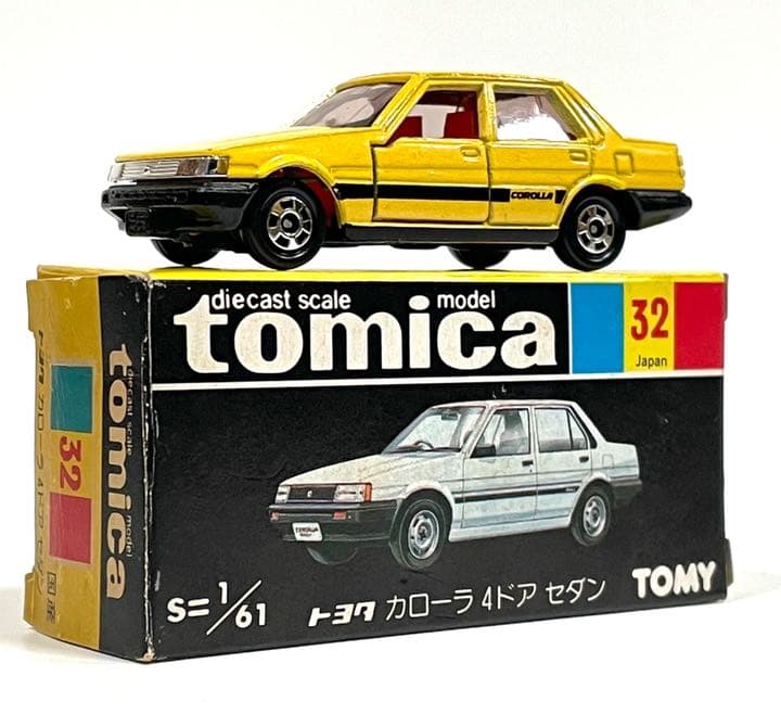 トミカ 超稀少 トヨタ カローラ 4ドアセダン (E80系) 日本製 トミカ